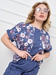Костюм Моника индиго/цветы
