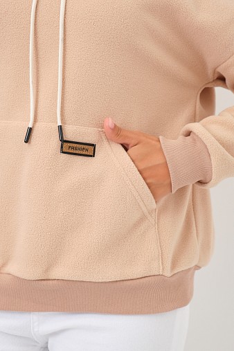 Толстовка женская Бэлла флис беж