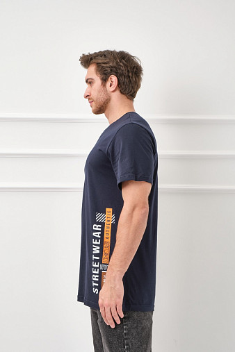 Футболка мужская Норд т.синяя