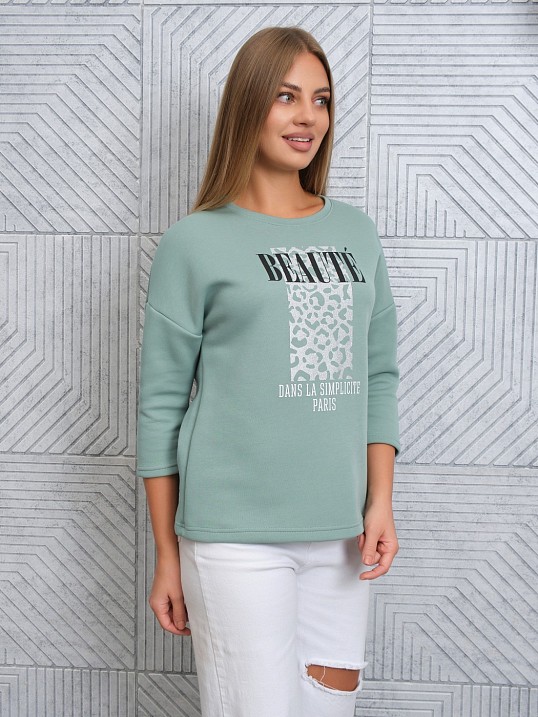 Свитшот женский Бьюти фисташка