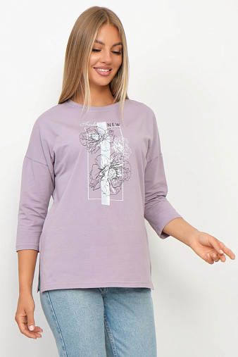 Лонгслив Стиль св.лиловый