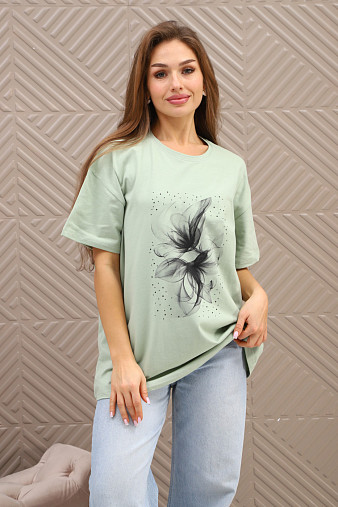 Футболка женская Жанет фисташка