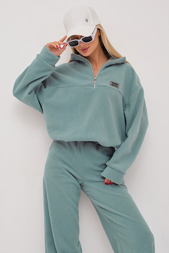 Костюм жен. Тренд флис аква