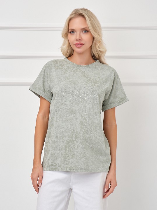 Футболка женская Арабеска фисташка