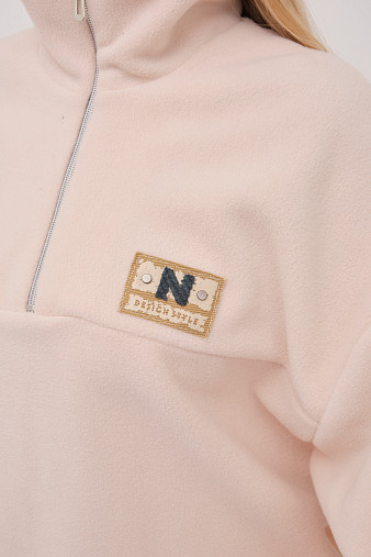 Толстовка жен. Тренд флис св.бежевый