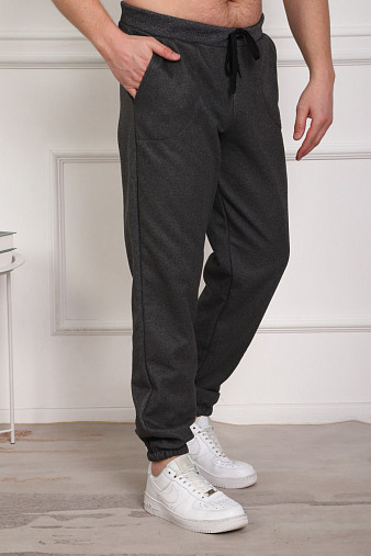 Брюки мужские теплые т.серый