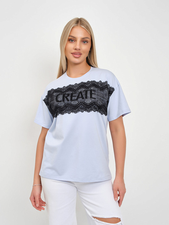 Футболка женская Юна св.голубой