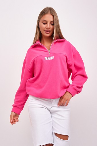 Толстовка жен. Тренд-2 флис малина