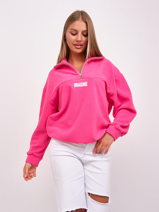 Толстовка жен. Тренд-2 флис малина