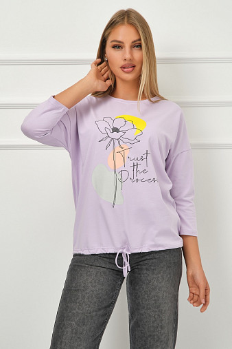 Лонгслив Николь лаванда