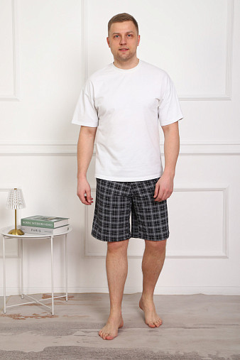 Брюки мужские без манжета серые