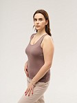 Майка вискозная однотонная шоколад