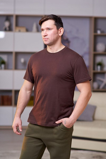 Футболка мужская  арт.М5003 кофейный