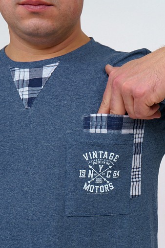 Пижама мужская Олимп дл.рукав св.серый/клетка Пижама мужская Олимп дл.рукав св.серый/клетка