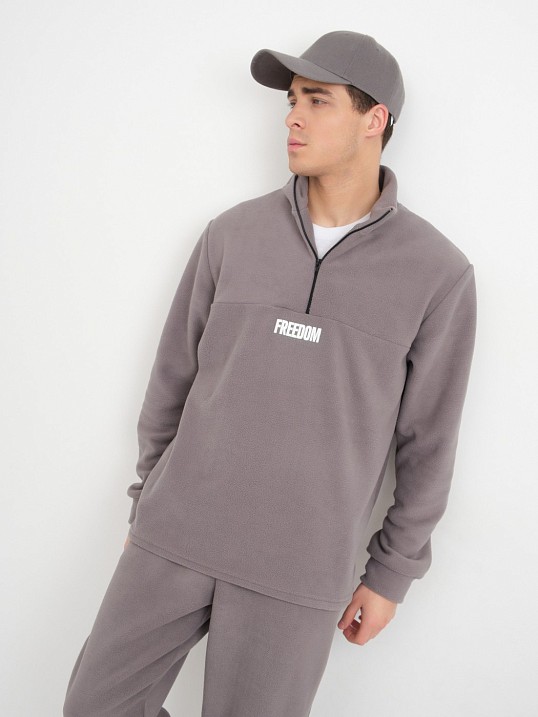 Костюм мужской Бэст флис серый