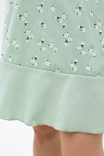 Ночная сорочка Астра крыло фисташка/цветы