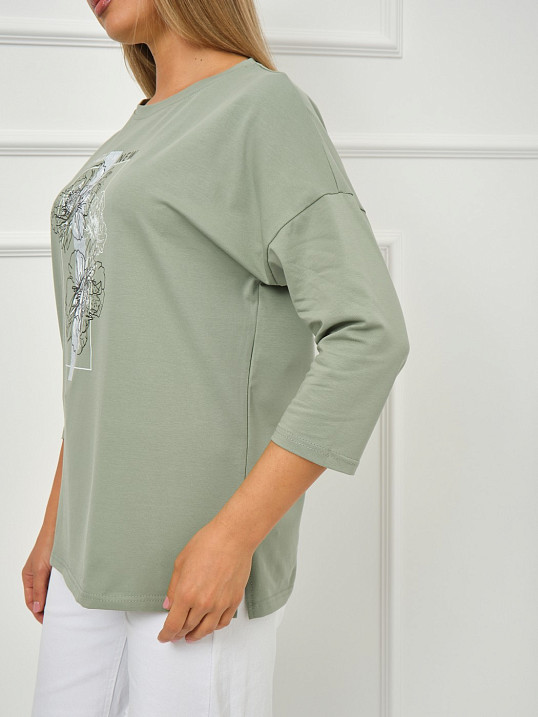 Лонгслив Стиль фисташка