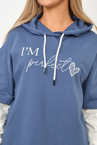 Костюм женский Венди со стразами индиго