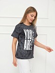Футболка женская Рефлекс антрацит/серый