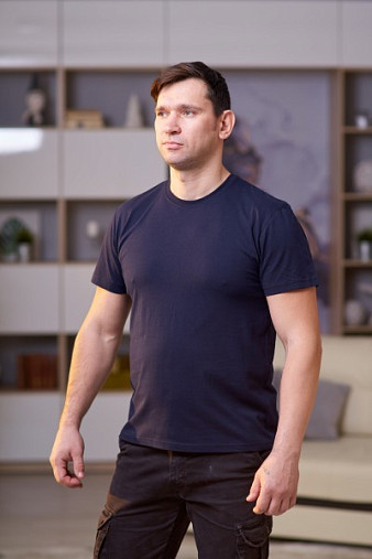 Футболка мужская арт.М5003 т. синий