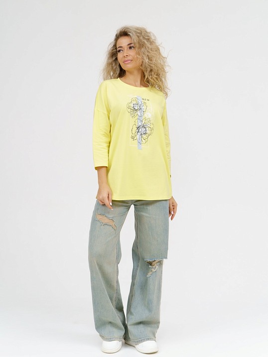 Лонгслив Стиль лимон