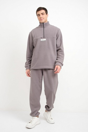 Костюм мужской Бэст флис серый