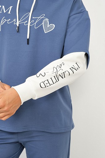 Костюм женский Венди со стразами индиго