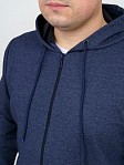 Костюм мужской Степ синий меланж футер 2-х нитка