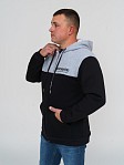 Толстовка мужская Фаворит черная 3-х нитка начес