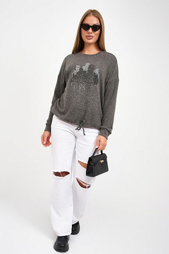 Джемпер женский Келли-2 серый