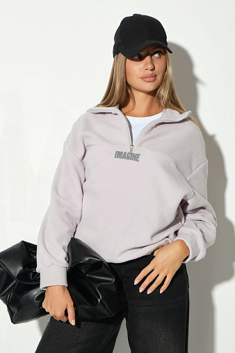 Толстовка жен. Тренд-2 флис дымчатый