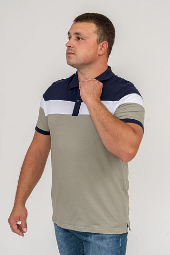 Рубашка-Поло арт.5903 комб. т.синий