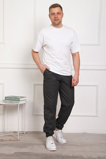 Брюки мужские теплые т.серый