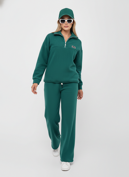 Костюм жен. Тренд флис аквамарин