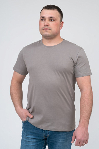 Футболка мужская  арт.М5003 серо-кофейный
