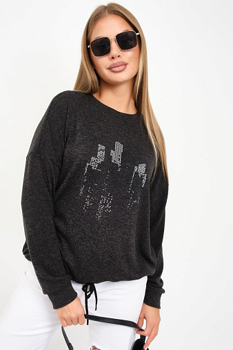 Джемпер женский Келли-2 т.серый