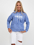 Толстовка женская Винтаж василек