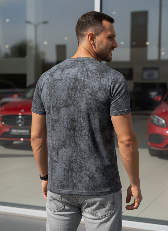 Футболка мужская Рич варенка серый