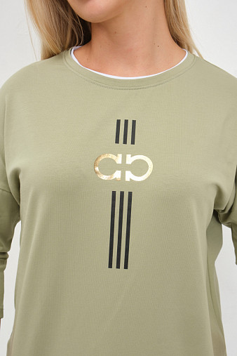 Лонгслив женский Мадлен фисташка