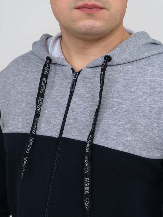 Толстовка мужская Фаворит черный 3-х нитка петля