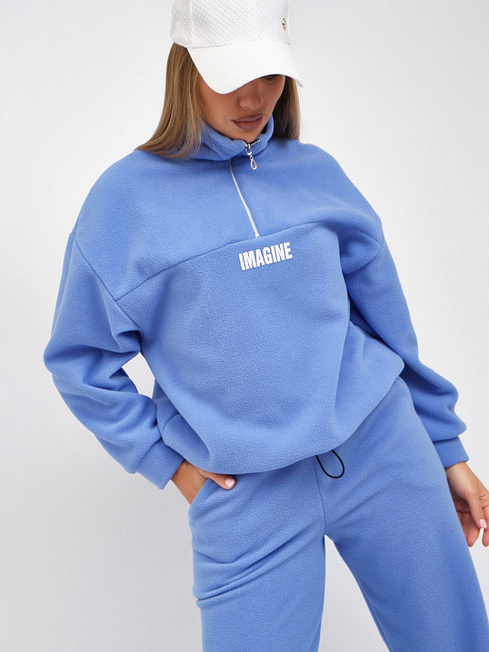 Костюм жен. Тренд-2 флис голубой