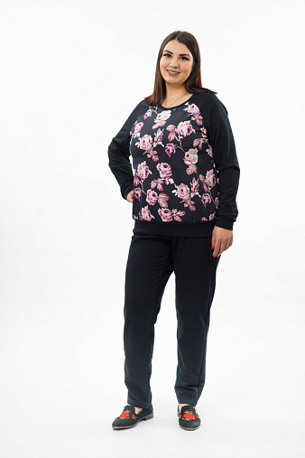 Костюм Берта сине-розовый