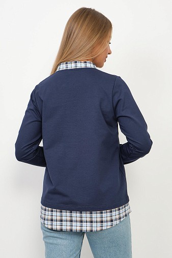 Толстовка женская Аврора индиго