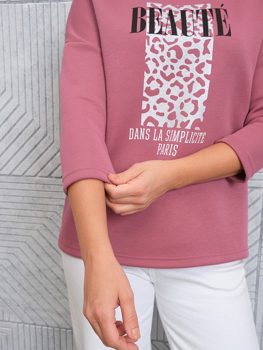 Свитшот женский Бьюти брусника