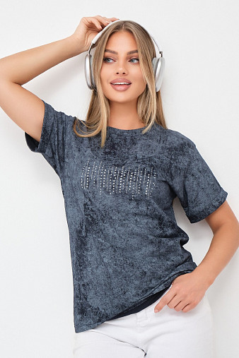 Футболка женская Арабеска т.индиго