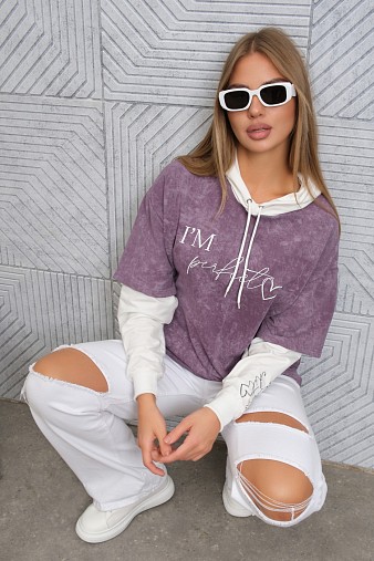 Толстовка женская Венди варенка лиловый