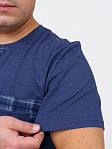 Пижама мужская Олимп кор.рукав синий/клетка