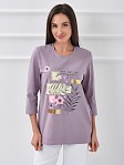 Лонгслив Элис рукав 3/4 светло-лиловый