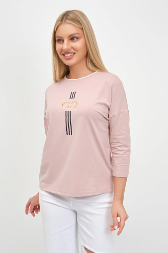Лонгслив женский Мадлен пудра
