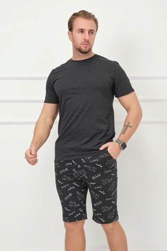 Костюм мужской Джой антрацит/буквы